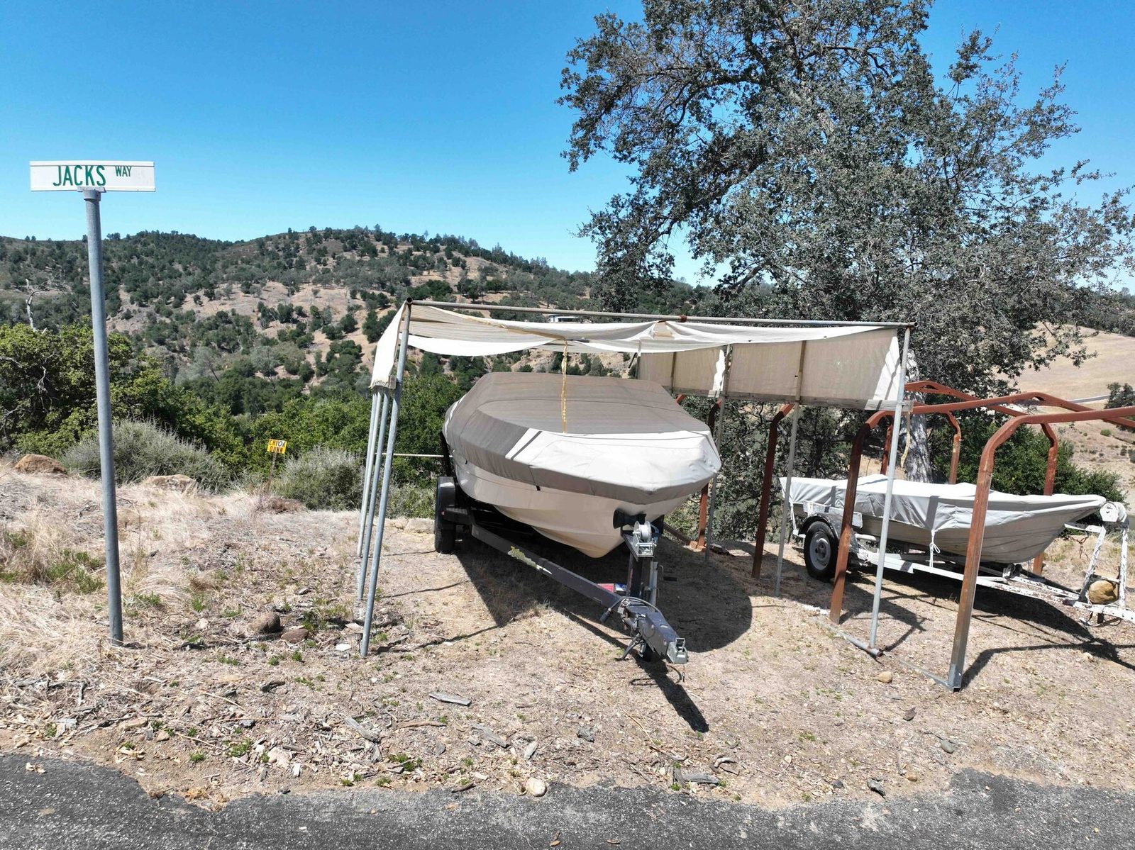 Private boat storage on Jacks Way