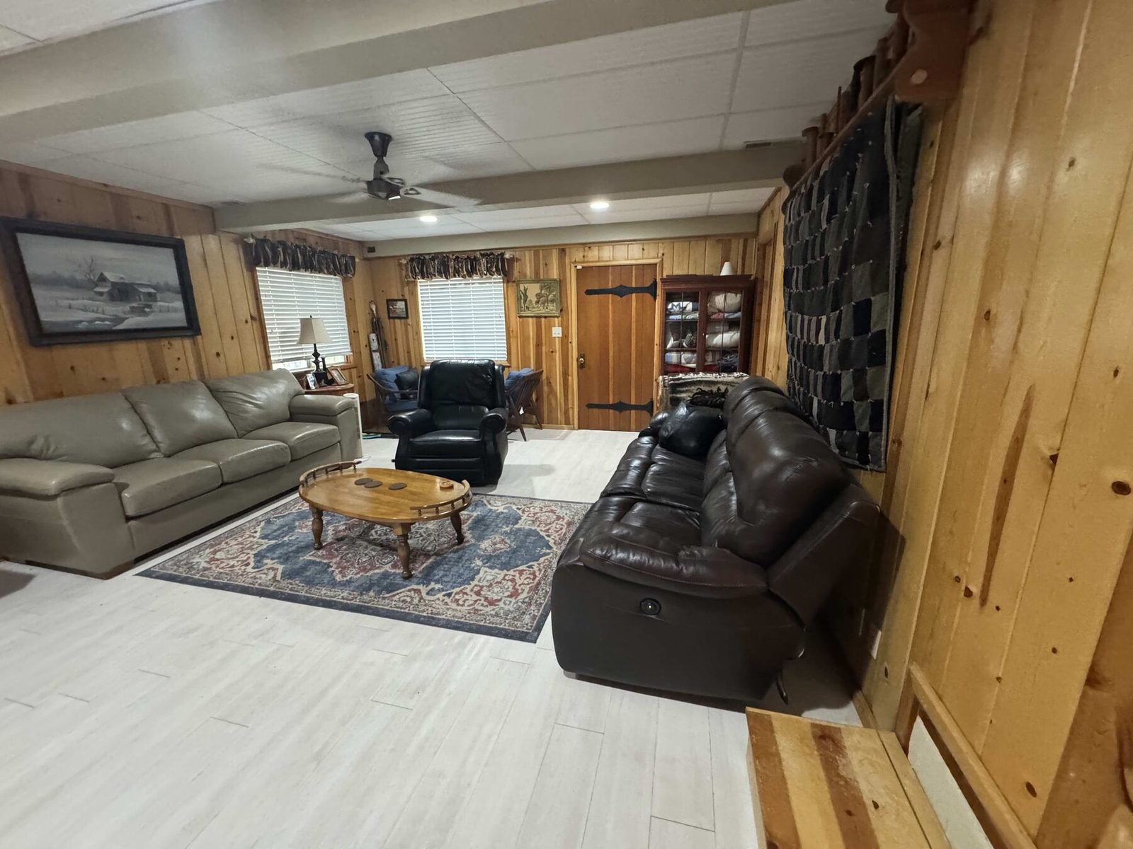Downstairs living area